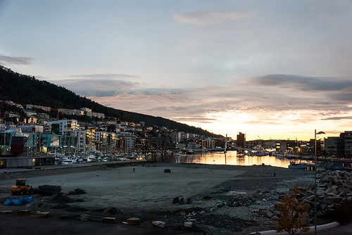 Horizon over Puddefjorden pier