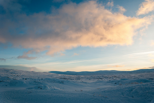 View of mountain between Bergen and Voss