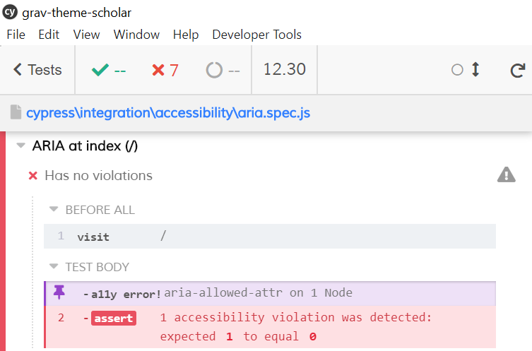 First test and result